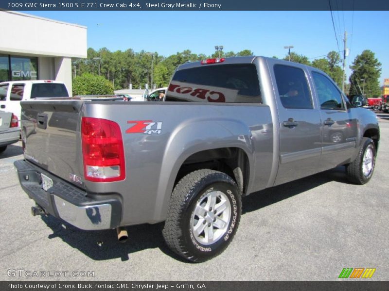 Steel Gray Metallic / Ebony 2009 GMC Sierra 1500 SLE Z71 Crew Cab 4x4