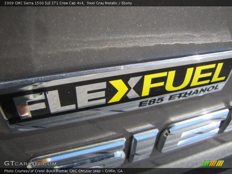 Steel Gray Metallic / Ebony 2009 GMC Sierra 1500 SLE Z71 Crew Cab 4x4