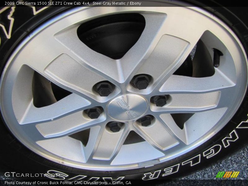 Steel Gray Metallic / Ebony 2009 GMC Sierra 1500 SLE Z71 Crew Cab 4x4