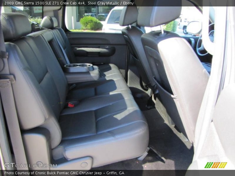Steel Gray Metallic / Ebony 2009 GMC Sierra 1500 SLE Z71 Crew Cab 4x4