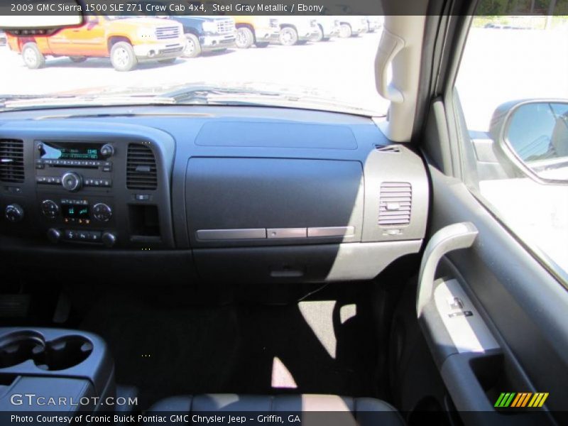 Steel Gray Metallic / Ebony 2009 GMC Sierra 1500 SLE Z71 Crew Cab 4x4