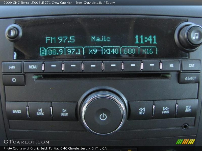 Steel Gray Metallic / Ebony 2009 GMC Sierra 1500 SLE Z71 Crew Cab 4x4