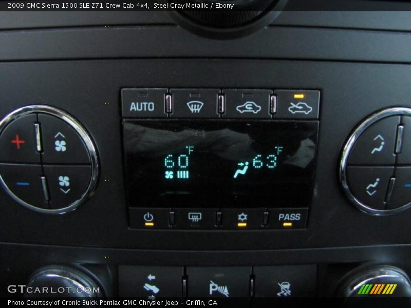 Steel Gray Metallic / Ebony 2009 GMC Sierra 1500 SLE Z71 Crew Cab 4x4