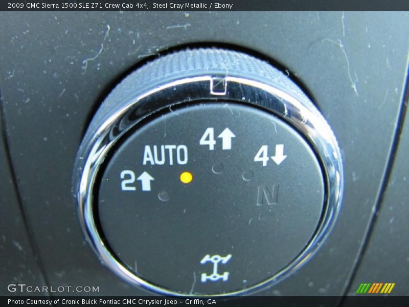 Steel Gray Metallic / Ebony 2009 GMC Sierra 1500 SLE Z71 Crew Cab 4x4