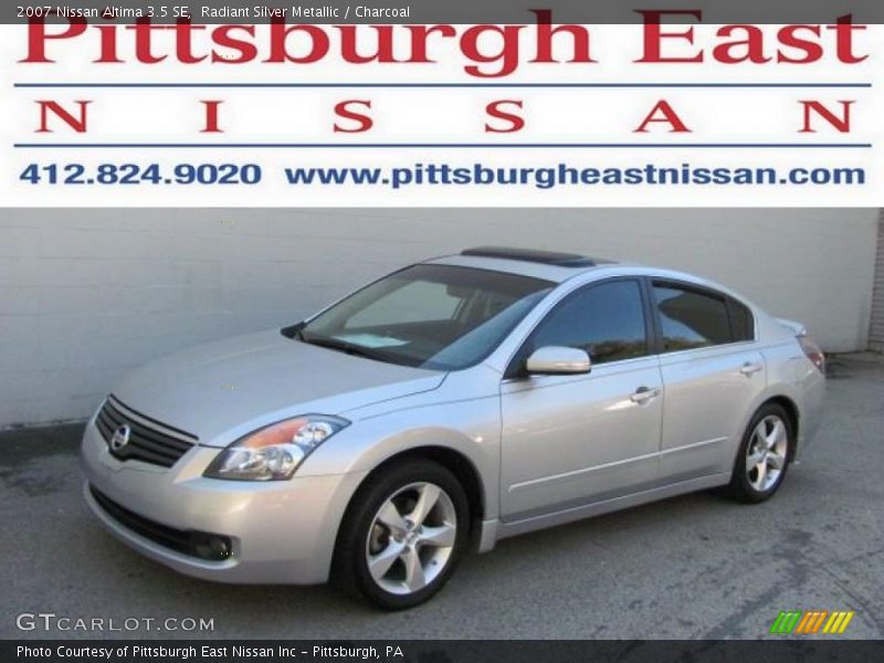 Radiant Silver Metallic / Charcoal 2007 Nissan Altima 3.5 SE