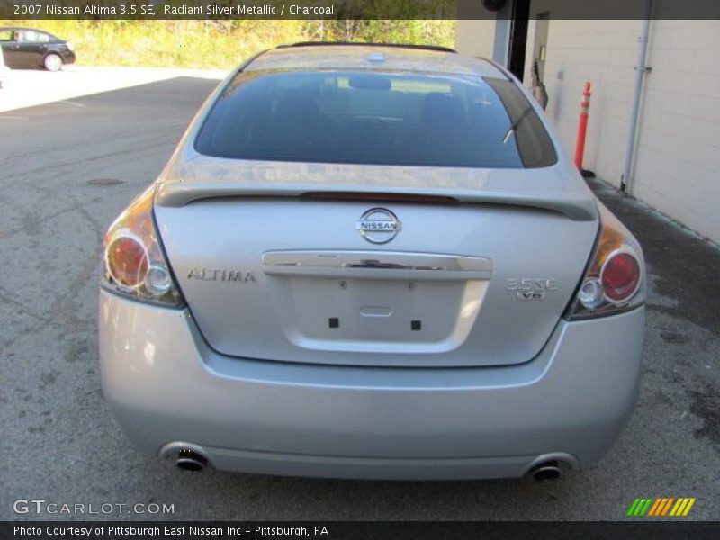 Radiant Silver Metallic / Charcoal 2007 Nissan Altima 3.5 SE