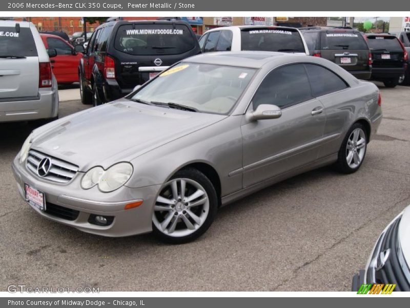 Pewter Metallic / Stone 2006 Mercedes-Benz CLK 350 Coupe