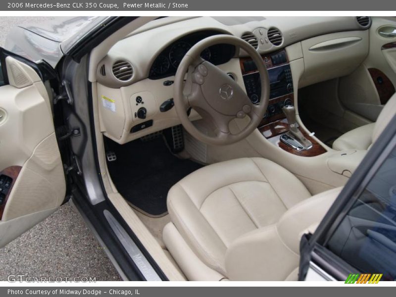 Pewter Metallic / Stone 2006 Mercedes-Benz CLK 350 Coupe