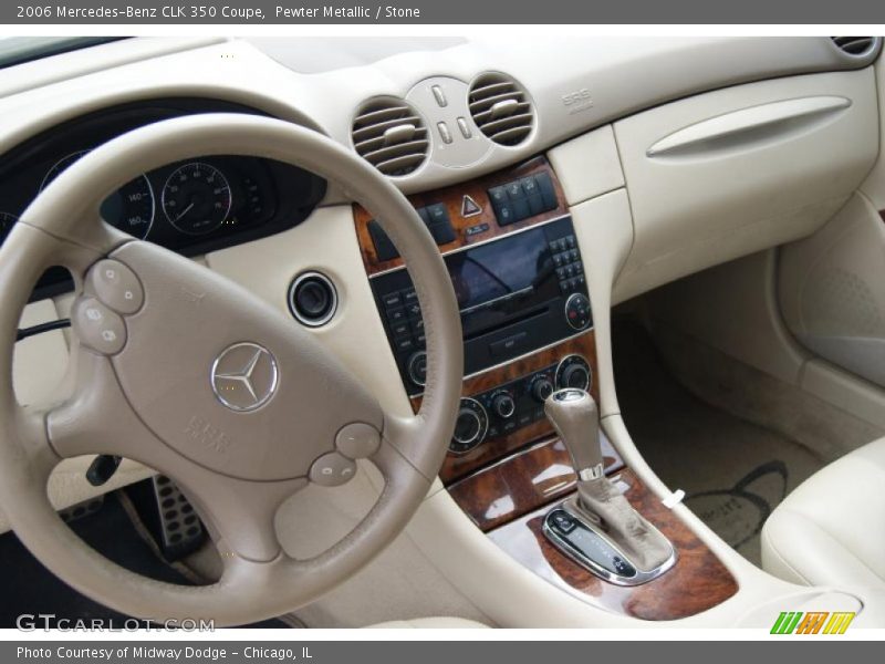 Pewter Metallic / Stone 2006 Mercedes-Benz CLK 350 Coupe