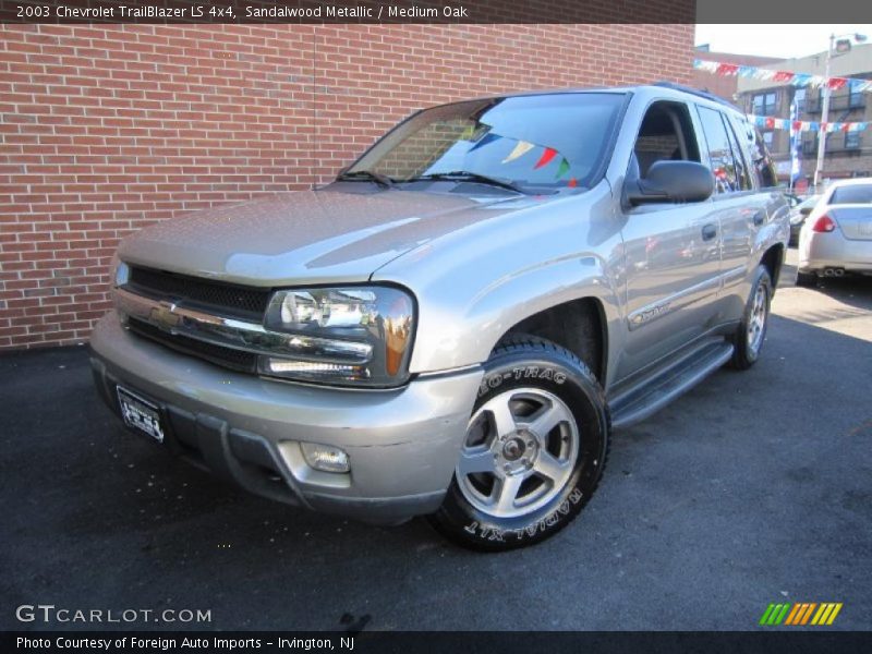 Sandalwood Metallic / Medium Oak 2003 Chevrolet TrailBlazer LS 4x4
