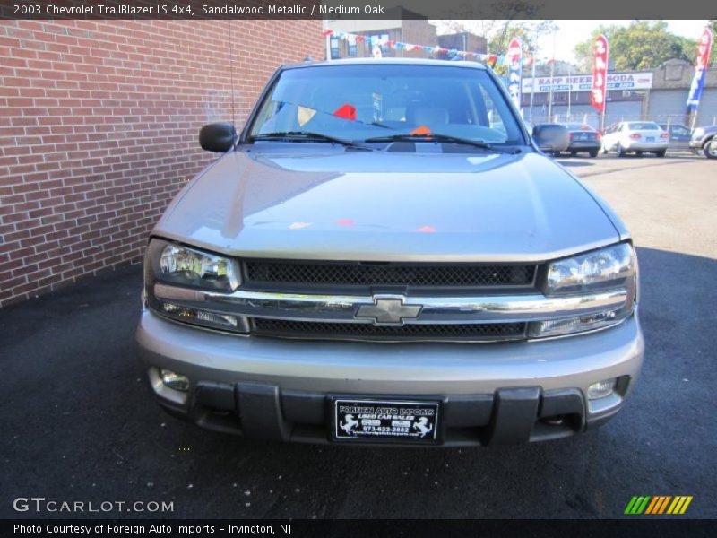 Sandalwood Metallic / Medium Oak 2003 Chevrolet TrailBlazer LS 4x4