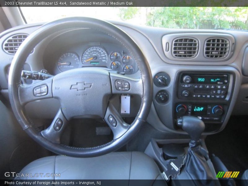 Sandalwood Metallic / Medium Oak 2003 Chevrolet TrailBlazer LS 4x4