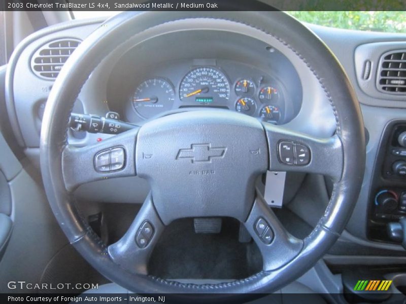 Sandalwood Metallic / Medium Oak 2003 Chevrolet TrailBlazer LS 4x4