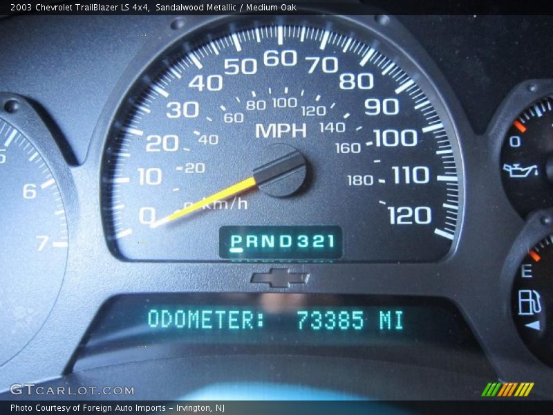 Sandalwood Metallic / Medium Oak 2003 Chevrolet TrailBlazer LS 4x4