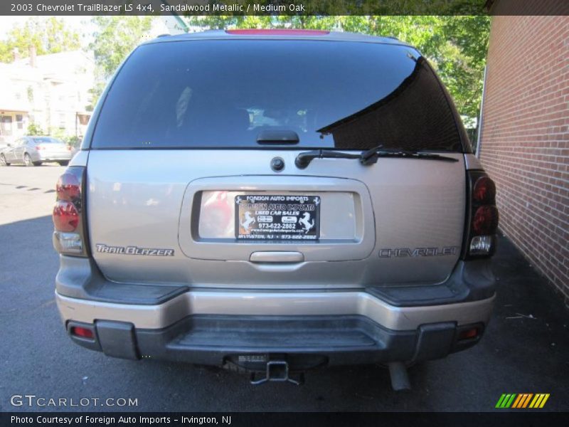 Sandalwood Metallic / Medium Oak 2003 Chevrolet TrailBlazer LS 4x4