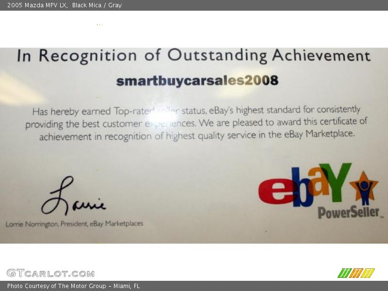 Black Mica / Gray 2005 Mazda MPV LX