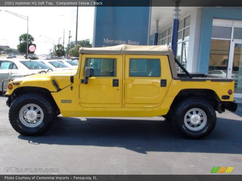 Competition Yellow / Black 2001 Hummer H1 Soft Top