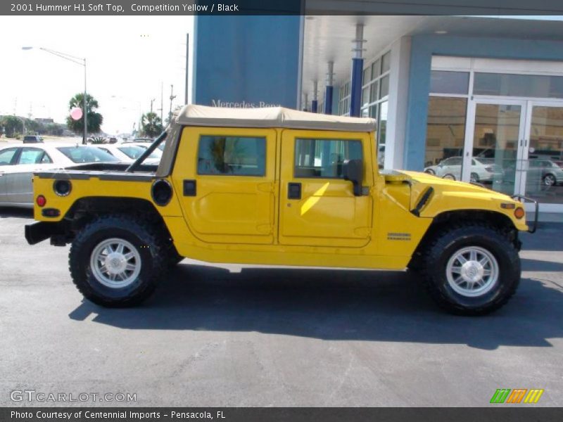  2001 H1 Soft Top Competition Yellow