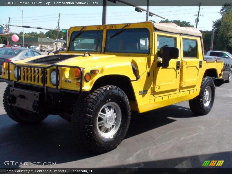  2001 H1 Soft Top Competition Yellow