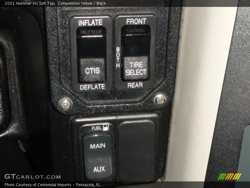 Competition Yellow / Black 2001 Hummer H1 Soft Top