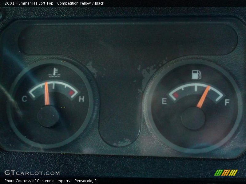 Competition Yellow / Black 2001 Hummer H1 Soft Top