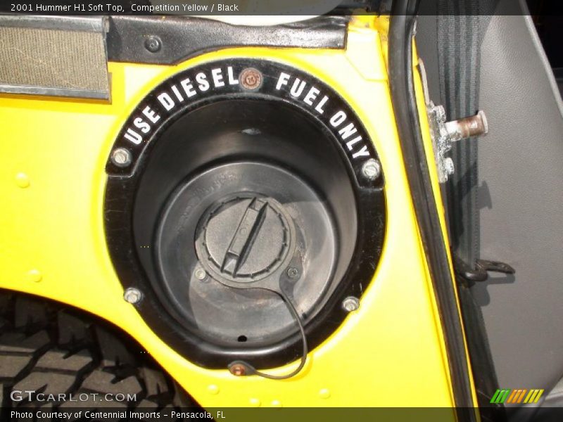 Competition Yellow / Black 2001 Hummer H1 Soft Top