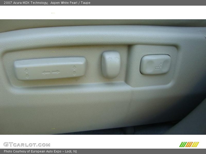 Aspen White Pearl / Taupe 2007 Acura MDX Technology
