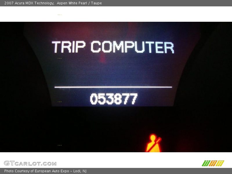 Aspen White Pearl / Taupe 2007 Acura MDX Technology