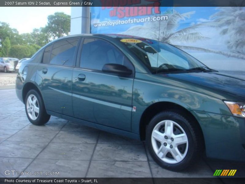 Cypress Green / Gray 2007 Saturn ION 2 Sedan