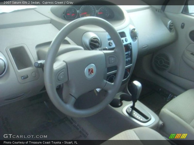 Cypress Green / Gray 2007 Saturn ION 2 Sedan