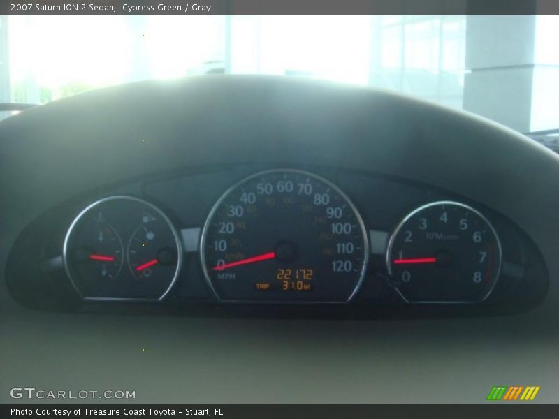 Cypress Green / Gray 2007 Saturn ION 2 Sedan