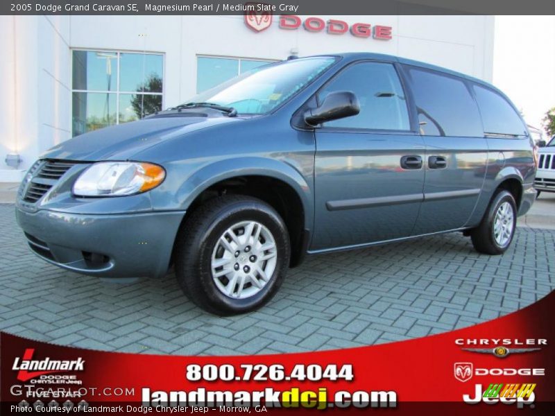 Magnesium Pearl / Medium Slate Gray 2005 Dodge Grand Caravan SE