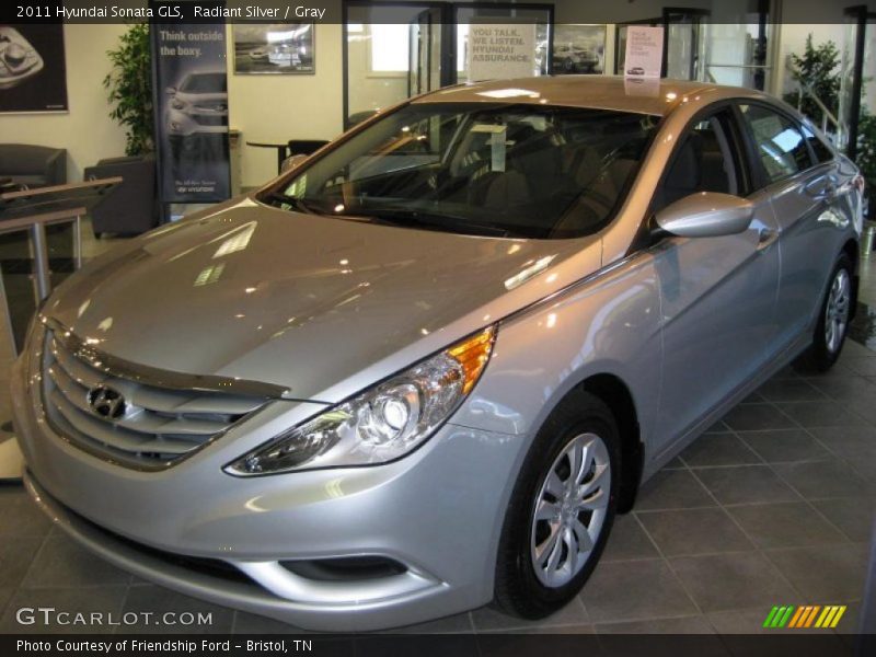Radiant Silver / Gray 2011 Hyundai Sonata GLS