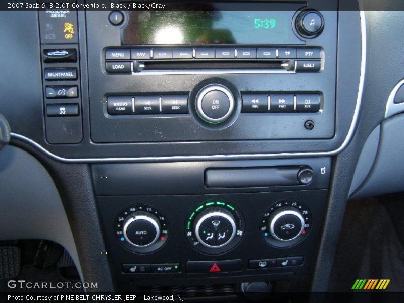 Black / Black/Gray 2007 Saab 9-3 2.0T Convertible