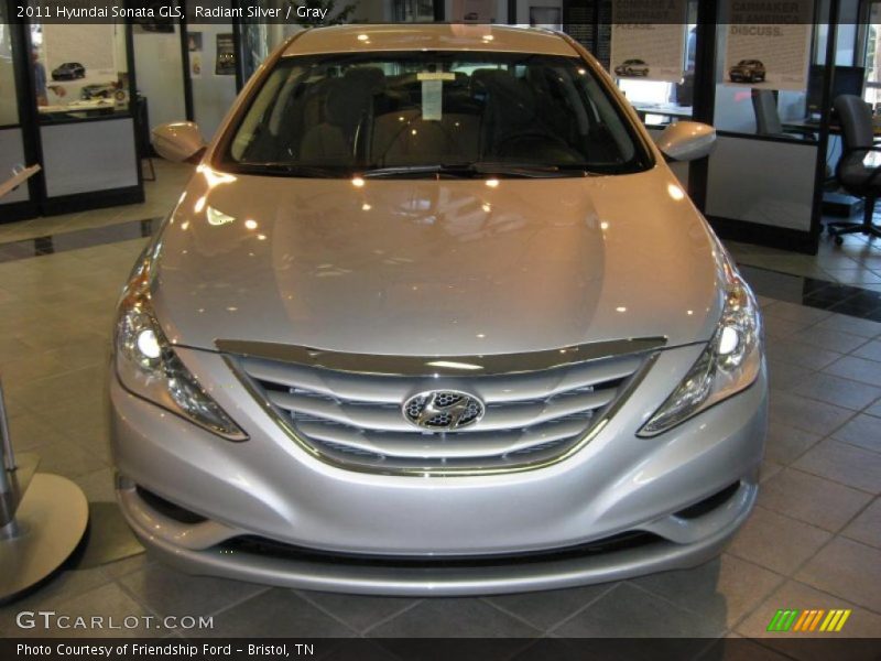 Radiant Silver / Gray 2011 Hyundai Sonata GLS