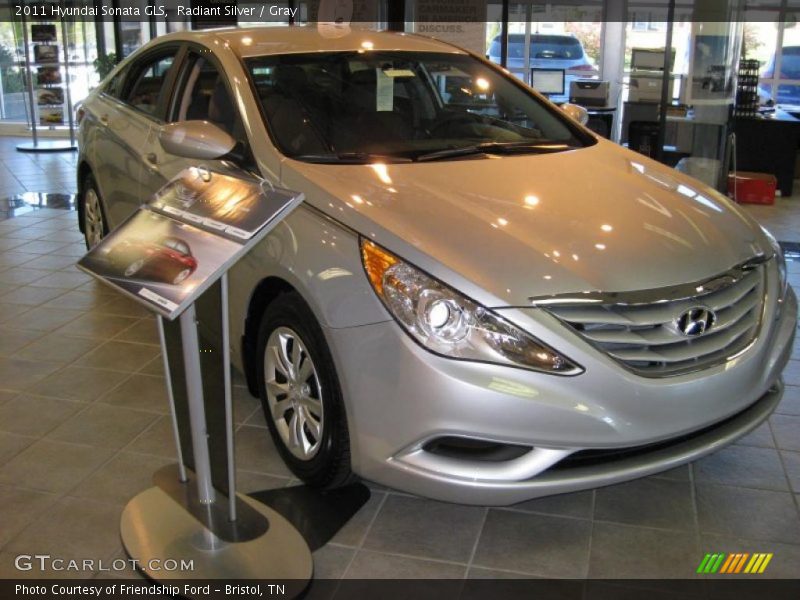 Radiant Silver / Gray 2011 Hyundai Sonata GLS