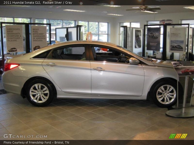 Radiant Silver / Gray 2011 Hyundai Sonata GLS