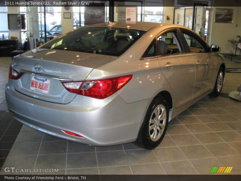 Radiant Silver / Gray 2011 Hyundai Sonata GLS