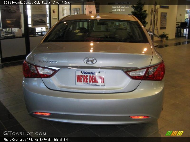 Radiant Silver / Gray 2011 Hyundai Sonata GLS