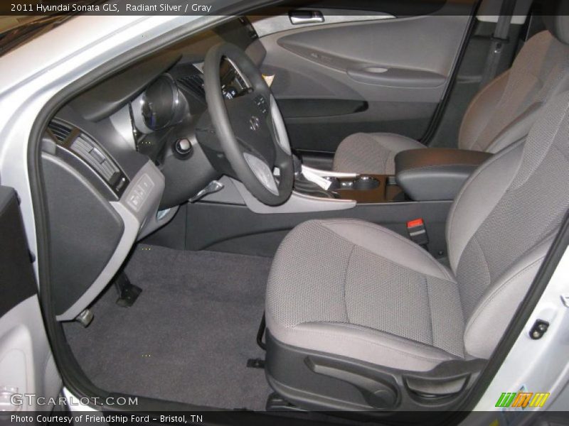 Radiant Silver / Gray 2011 Hyundai Sonata GLS