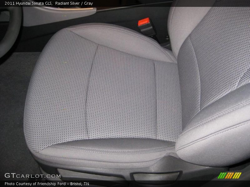 Radiant Silver / Gray 2011 Hyundai Sonata GLS