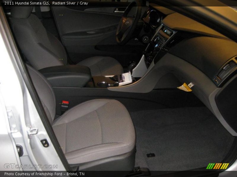 Radiant Silver / Gray 2011 Hyundai Sonata GLS