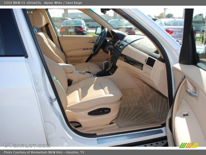 Alpine White / Sand Beige 2009 BMW X3 xDrive30i