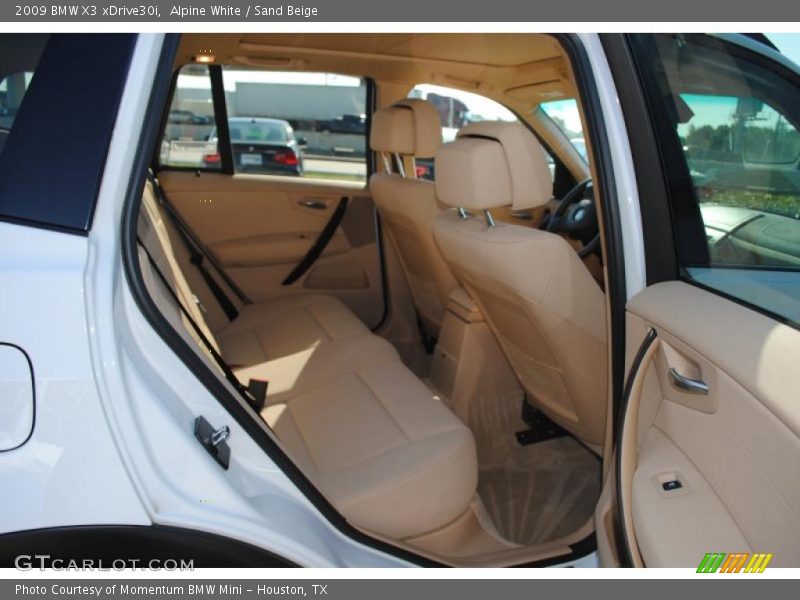 Alpine White / Sand Beige 2009 BMW X3 xDrive30i
