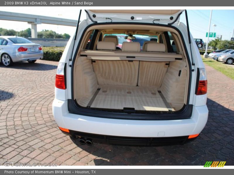 Alpine White / Sand Beige 2009 BMW X3 xDrive30i