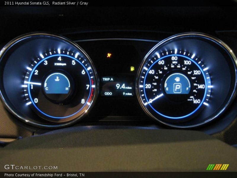 Radiant Silver / Gray 2011 Hyundai Sonata GLS
