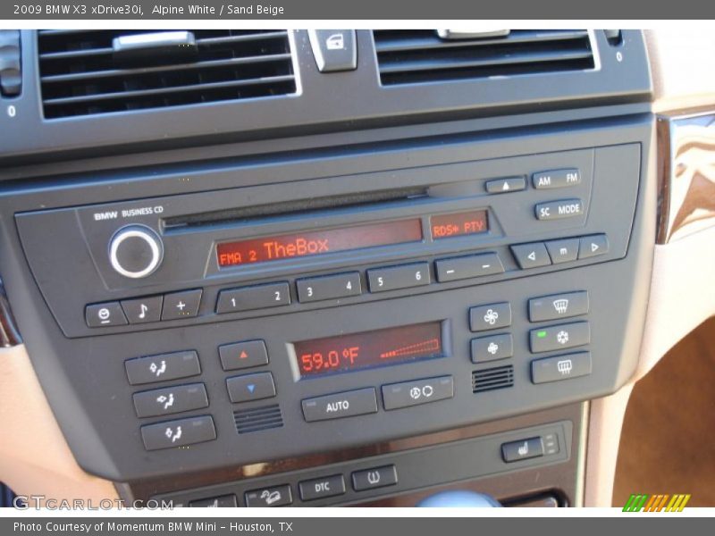 Controls of 2009 X3 xDrive30i