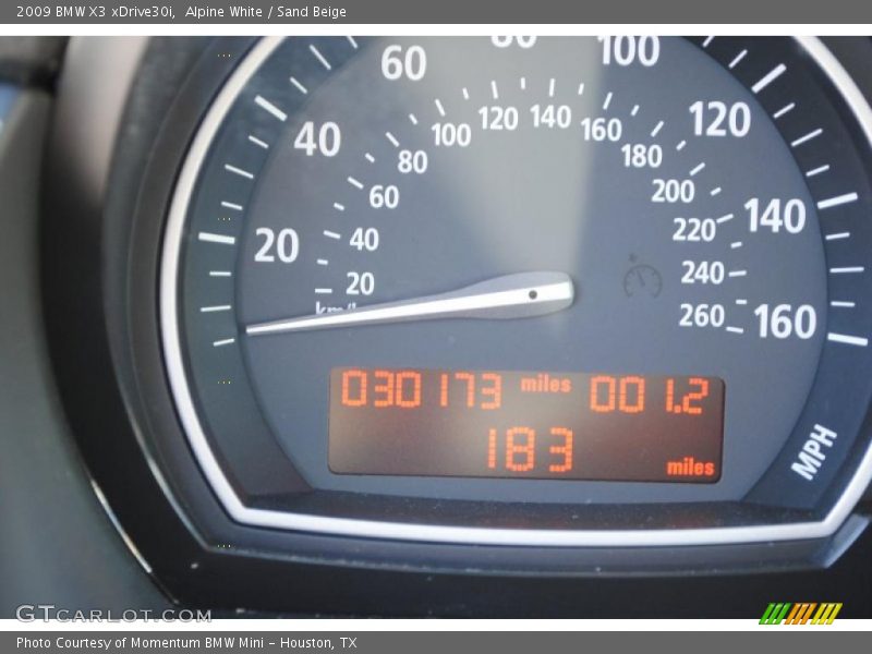 Alpine White / Sand Beige 2009 BMW X3 xDrive30i