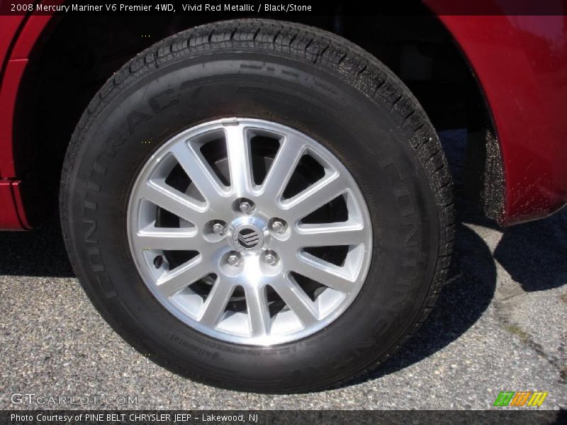 Vivid Red Metallic / Black/Stone 2008 Mercury Mariner V6 Premier 4WD