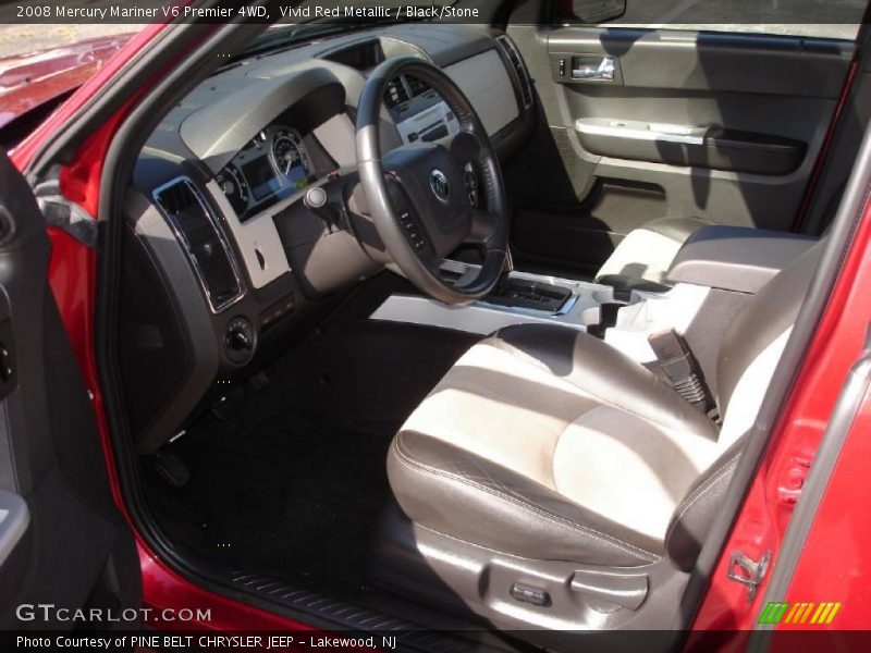 Vivid Red Metallic / Black/Stone 2008 Mercury Mariner V6 Premier 4WD